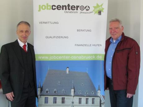 Foto: Michael Klesse (Geschäftsführer des Jobcenter Osnabrück) und Wolfgang Wellmann (1. Vorsitzender des SSB Osnabrück e.V.) © Stadtsportbund Osnabrueck
