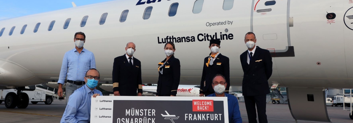 Wieder Lufthansa- Flüge vom FMO nach Frankfurt