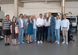 Ministerpräsident Olaf Lies lernt innovative Forschung der Hochschule Osnabrück in den Bereichen Gesundheit und Agrar kennen (Foto: Hochschule Osnabrück)